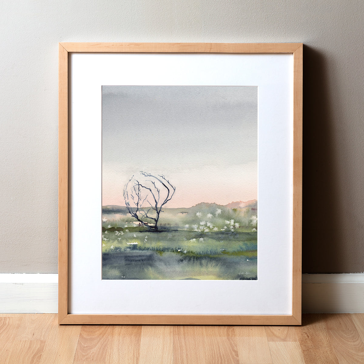 Heart anatomy landscape painting