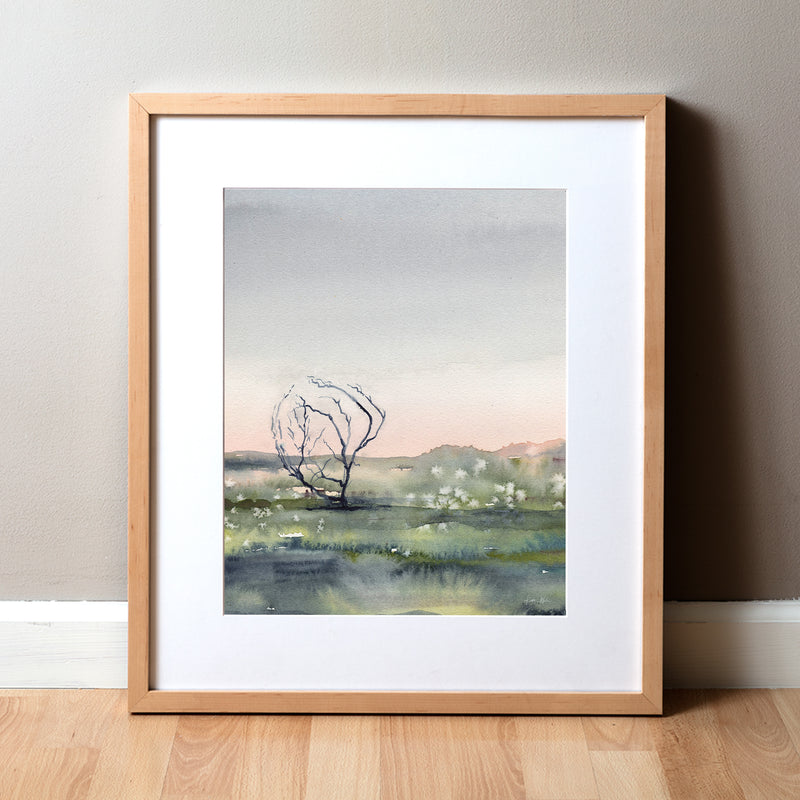 Heart anatomy landscape painting