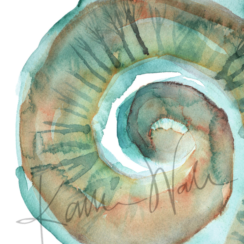 Cochlea Watercolor Print - Lyon Road Art
