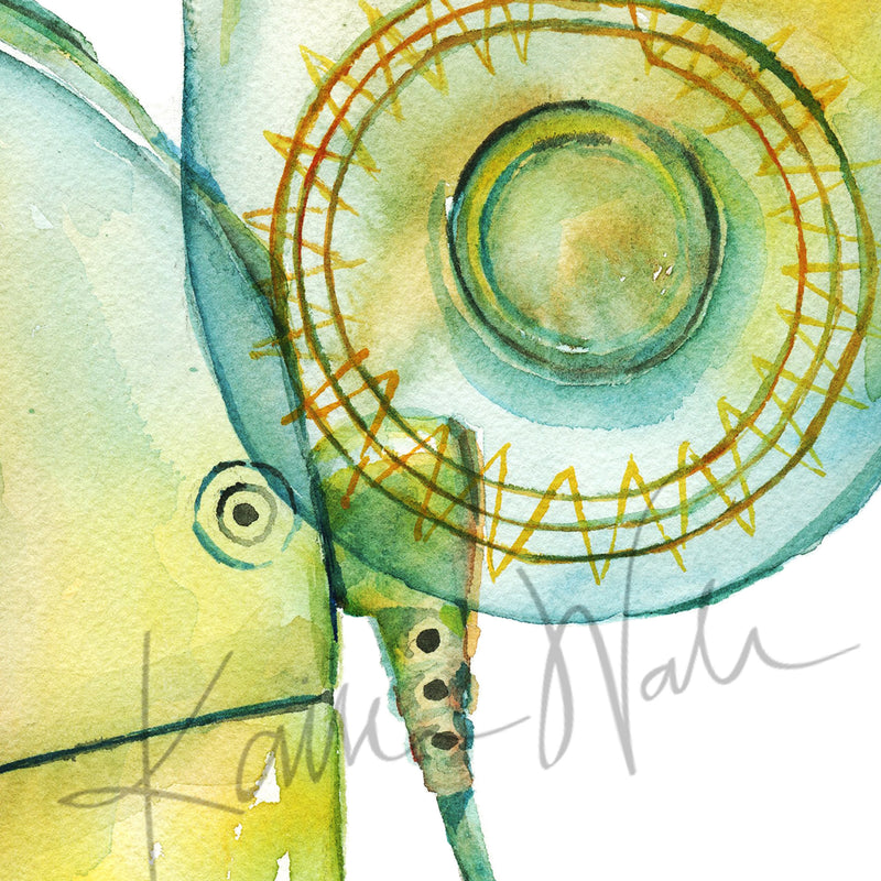 Cochlear Implant Watercolor Print - Lyon Road Art