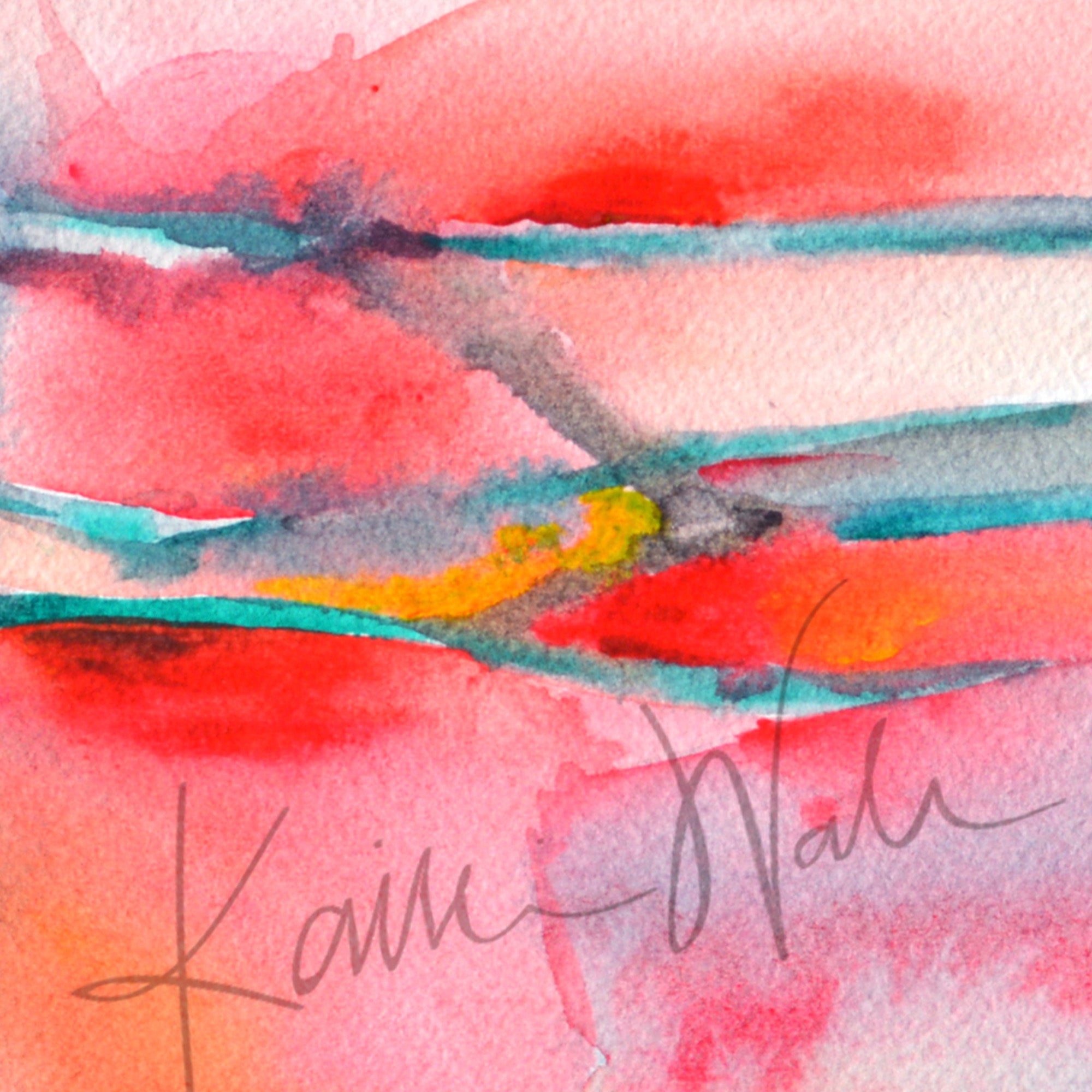 Brachial Plexus in Red Watercolor Print - Lyon Road Art