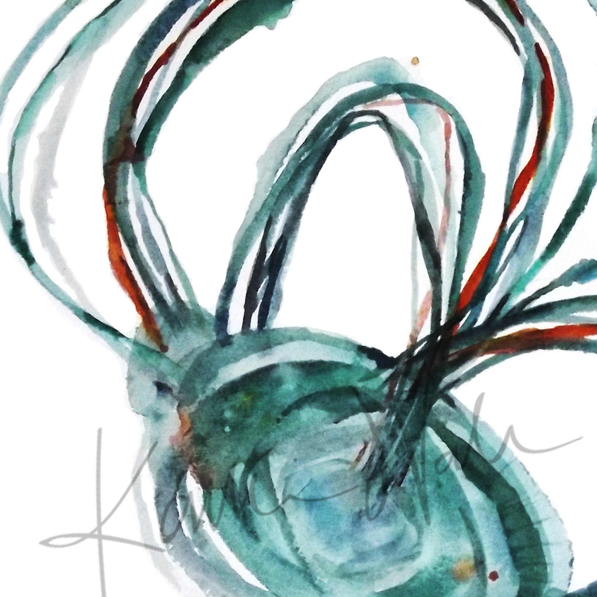 Semicircular Canals Watercolor Print - Lyon Road Art