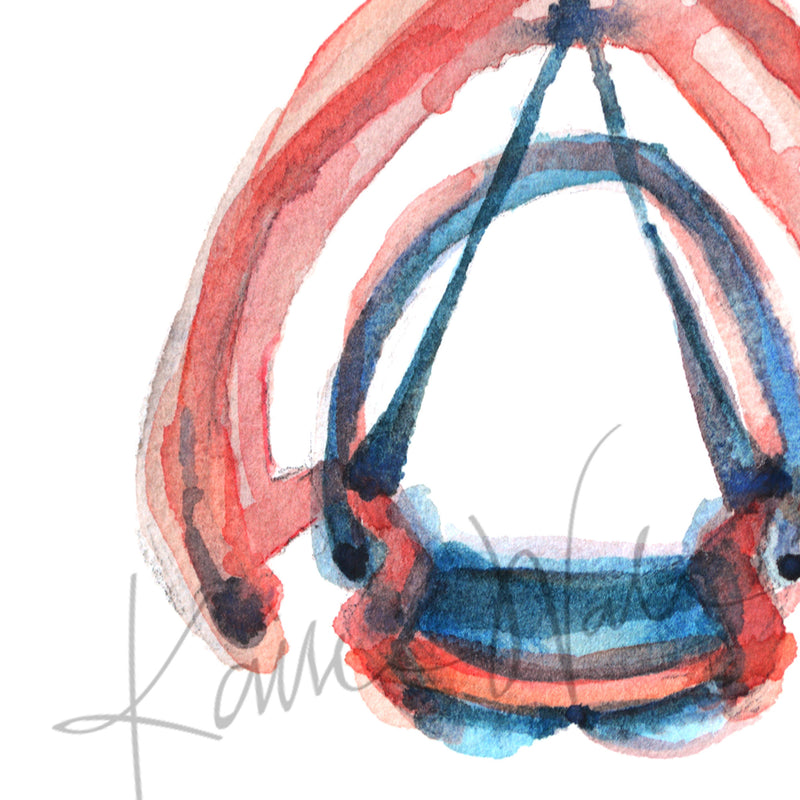 Vocal Cords Watercolor Print - Lyon Road Art