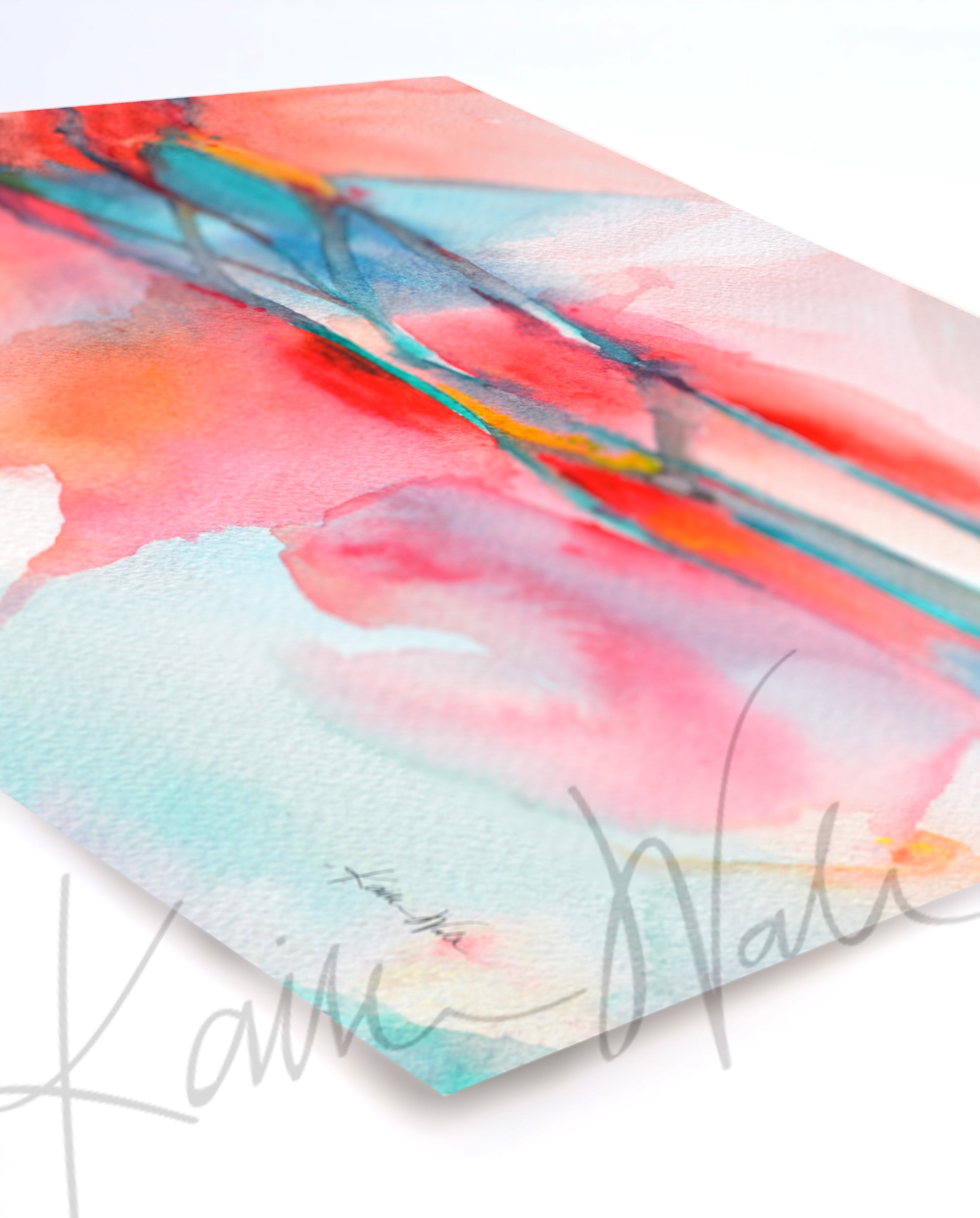 Brachial Plexus in Red Watercolor Print - Lyon Road Art