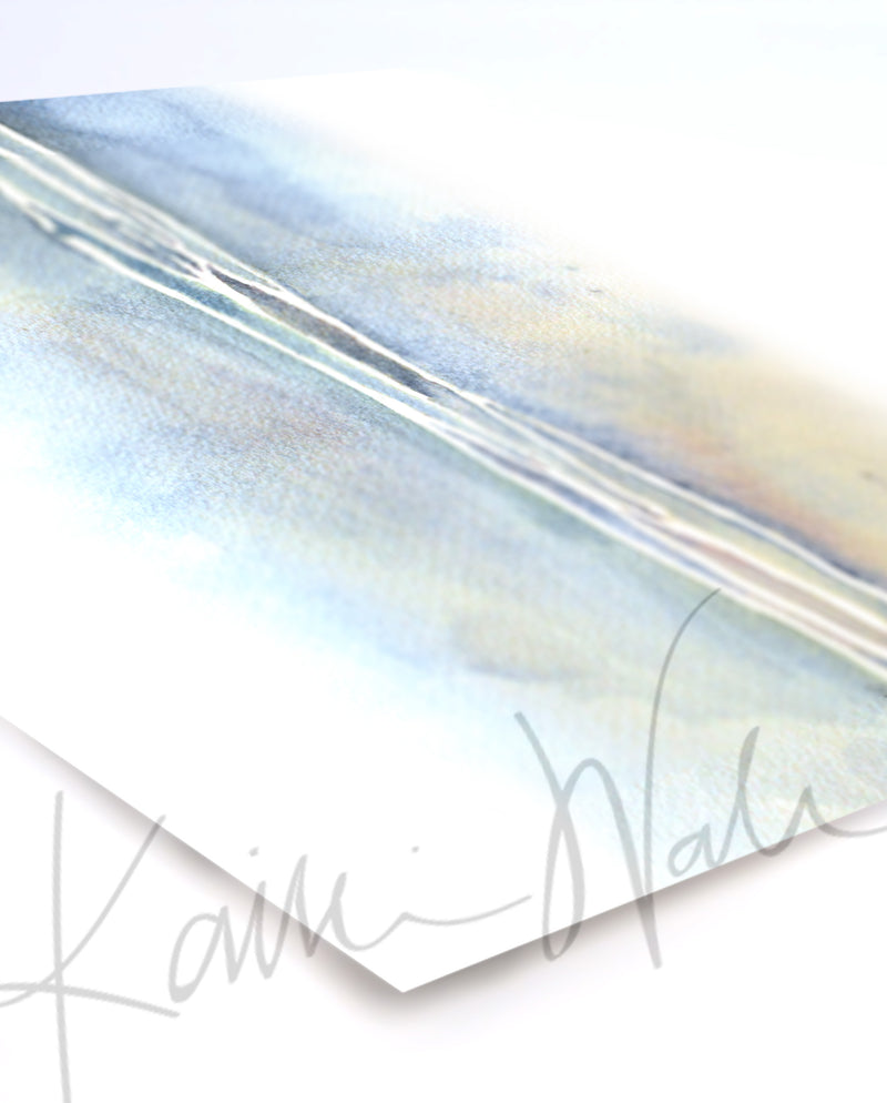 Soft Blue Brachial Plexus Watercolor Print - Lyon Road Art