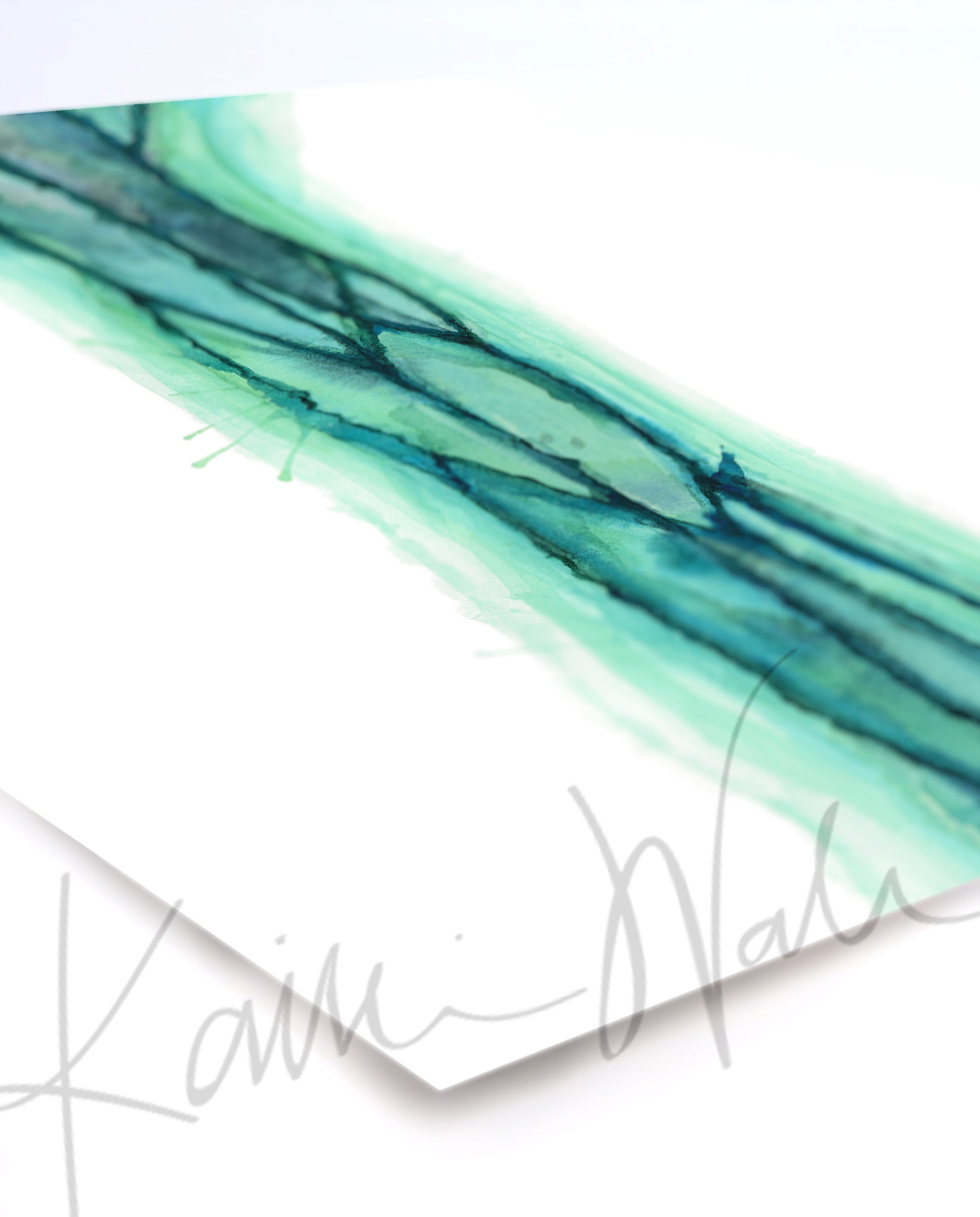 Brachial Plexus in Teal Watercolor Print - Lyon Road Art
