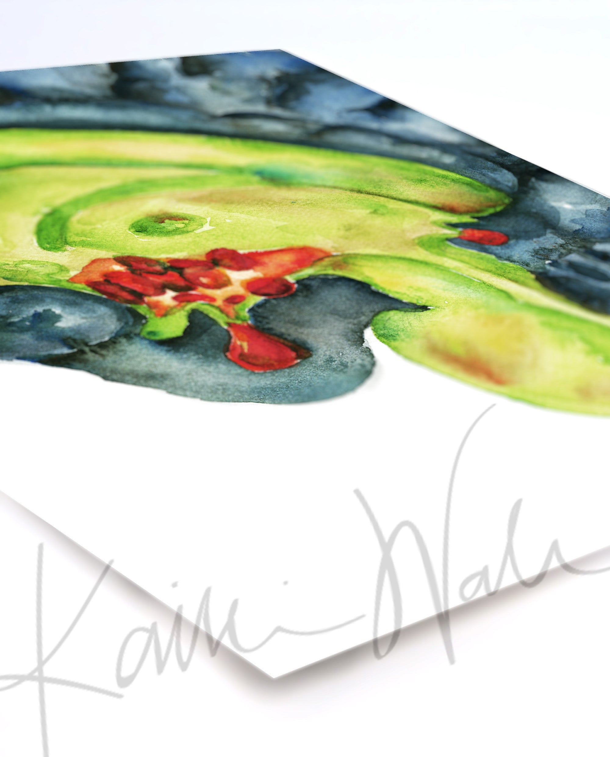 Endocrine Brain Watercolor Print - Lyon Road Art
