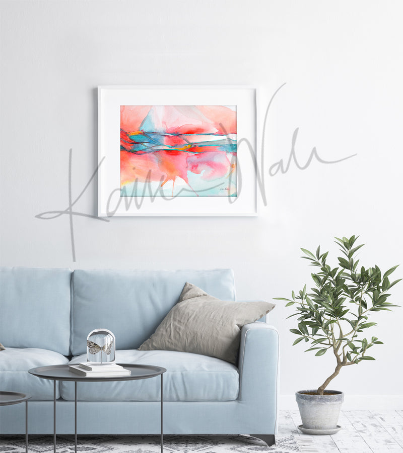 Brachial Plexus in Red Watercolor Print - Lyon Road Art