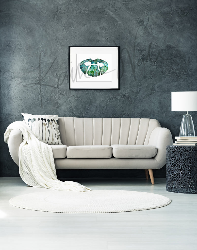 Cervical Spinal Cord Watercolor Print - Lyon Road Art