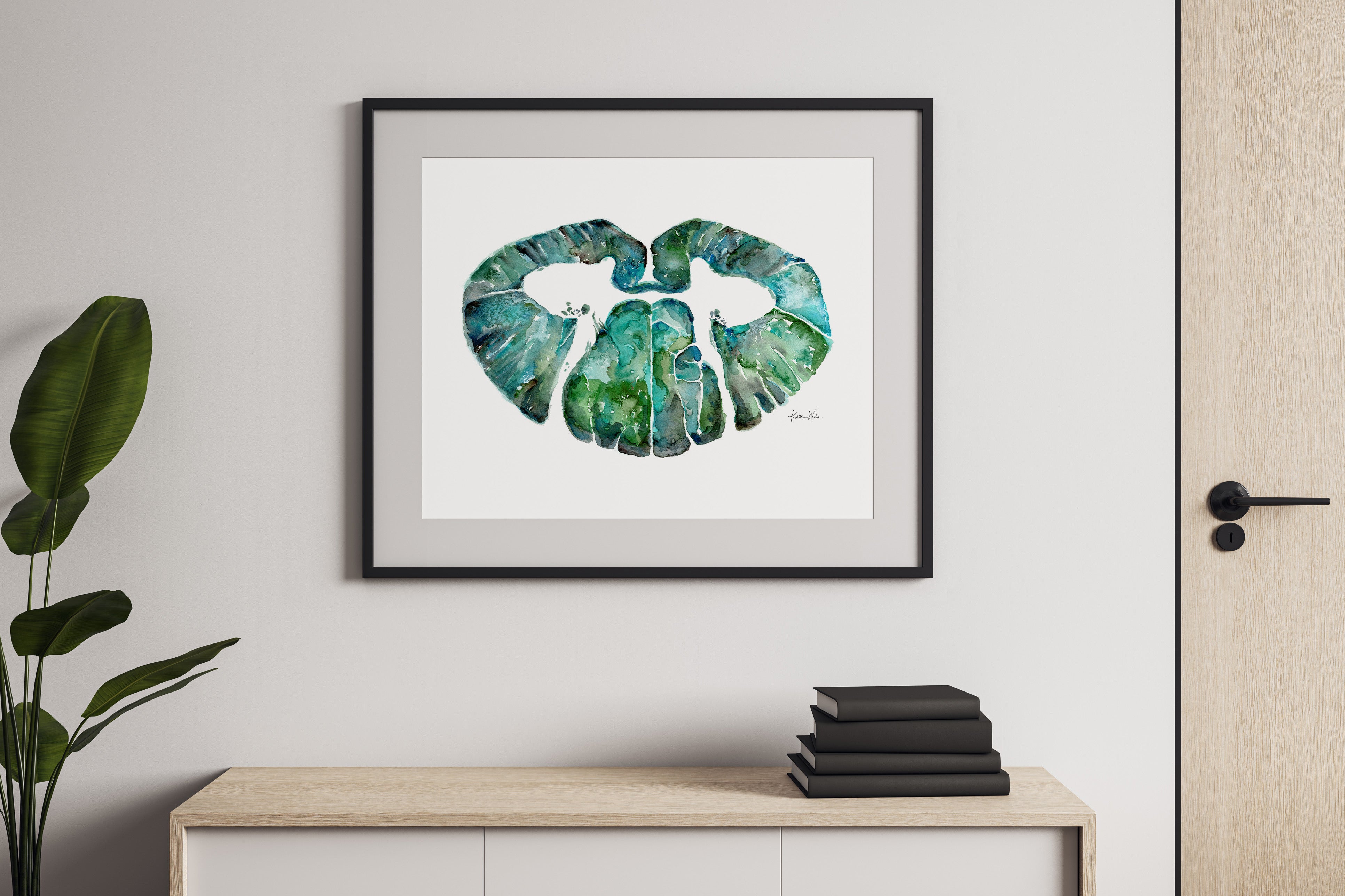 Cervical Spinal Cord Watercolor Print - Lyon Road Art