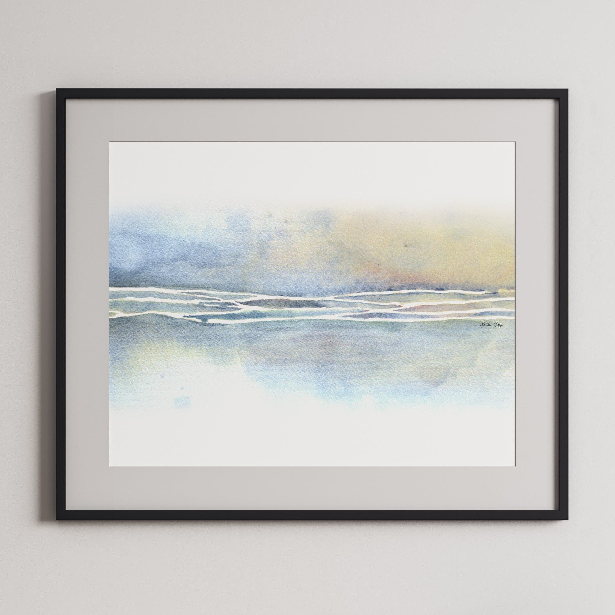Soft Blue Brachial Plexus Watercolor Print - Lyon Road Art