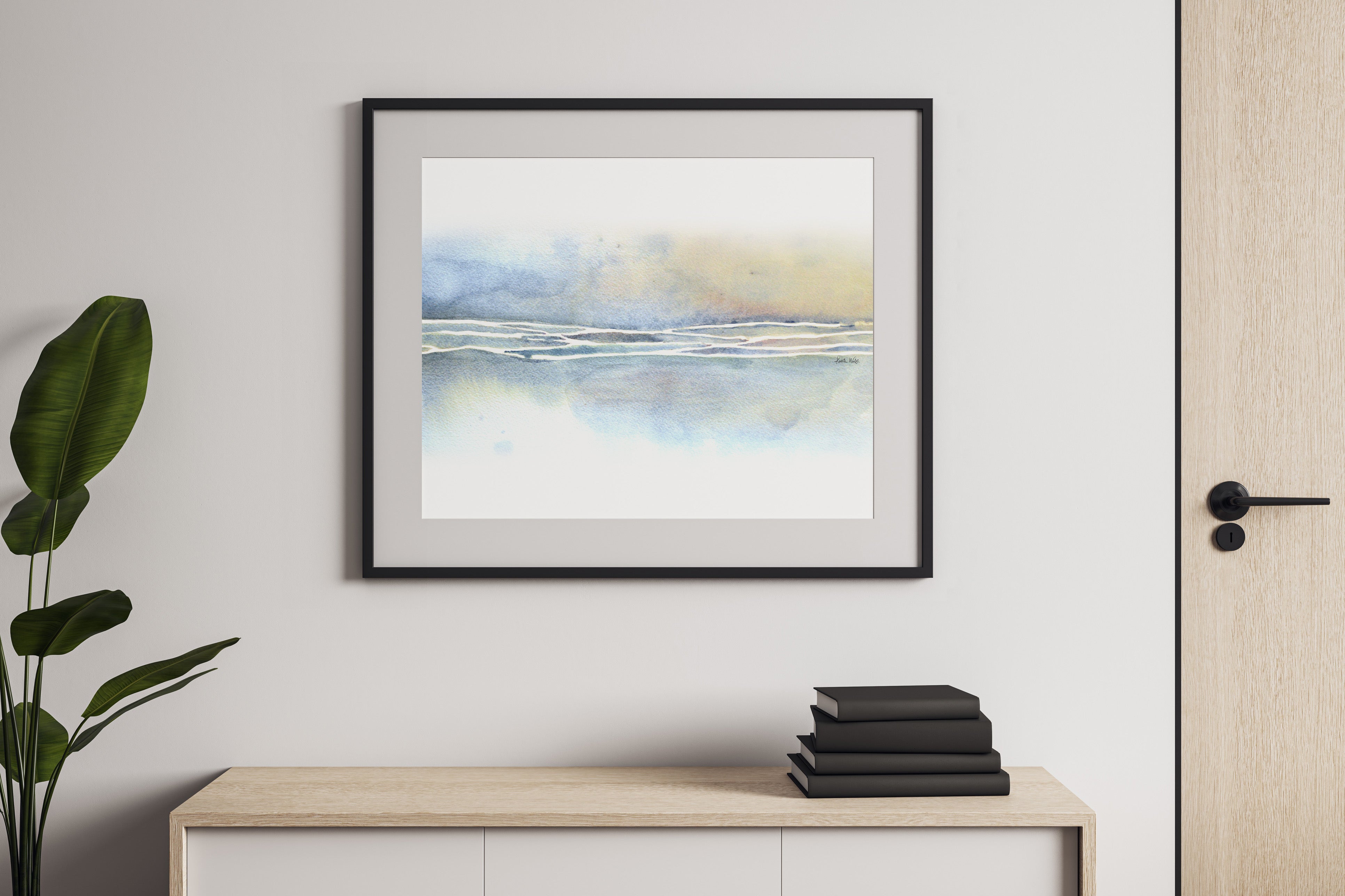 Soft Blue Brachial Plexus Watercolor Print - Lyon Road Art