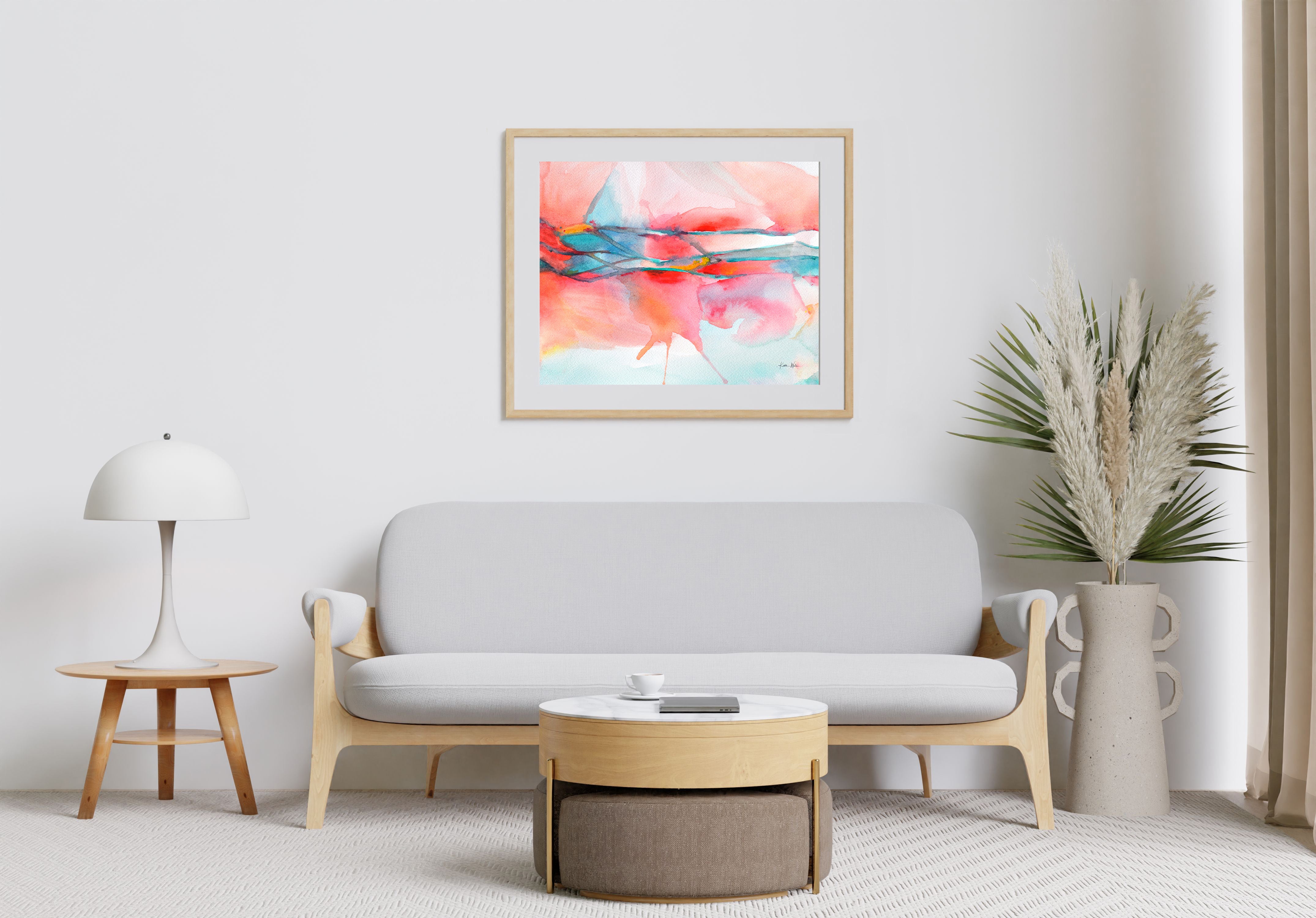 Brachial Plexus in Red Watercolor Print - Lyon Road Art