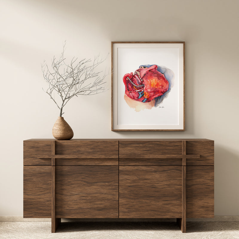 Neck Dissection II Watercolor Print - Lyon Road Art
