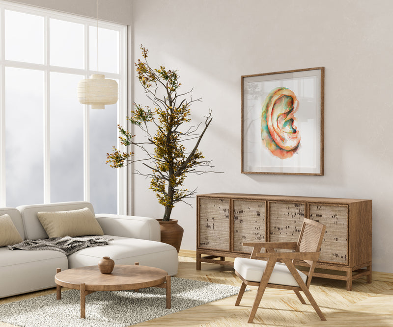 Ear Watercolor Print - Lyon Road Art