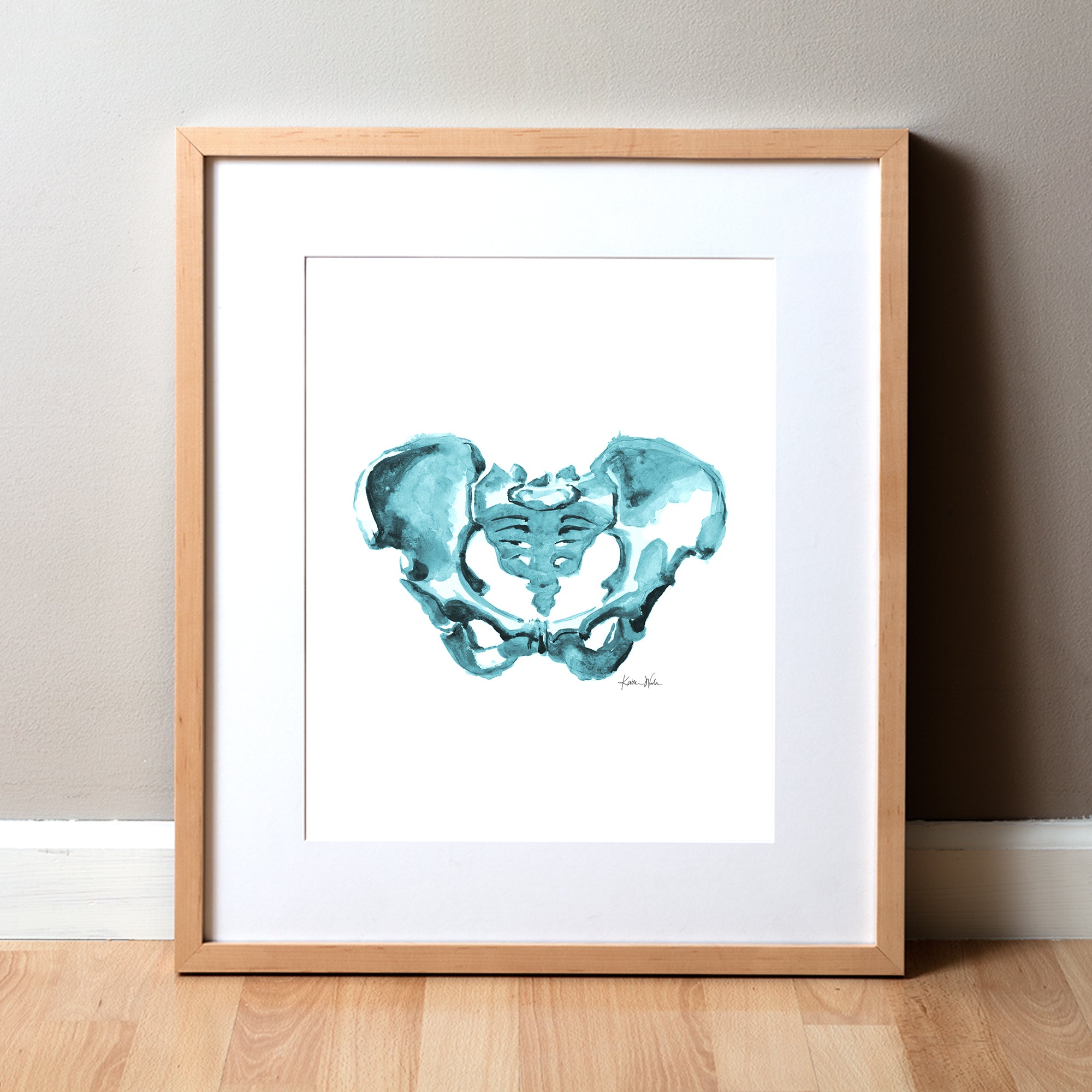 Pelvis Watercolor Print - Lyon Road Art