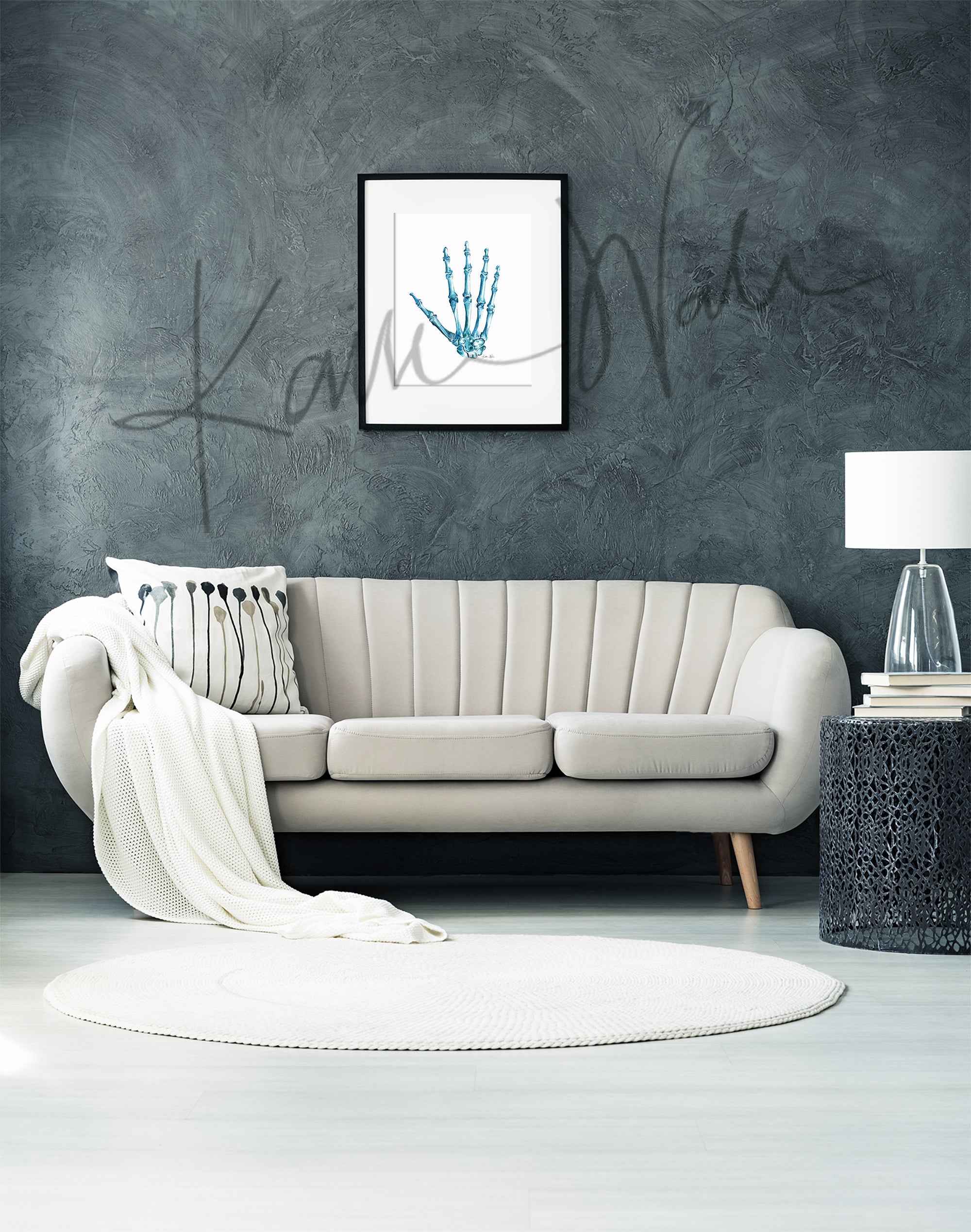 Bones of the Hand Watercolor Print - Lyon Road Art