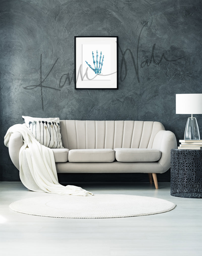 Bones of the Hand Watercolor Print - Lyon Road Art