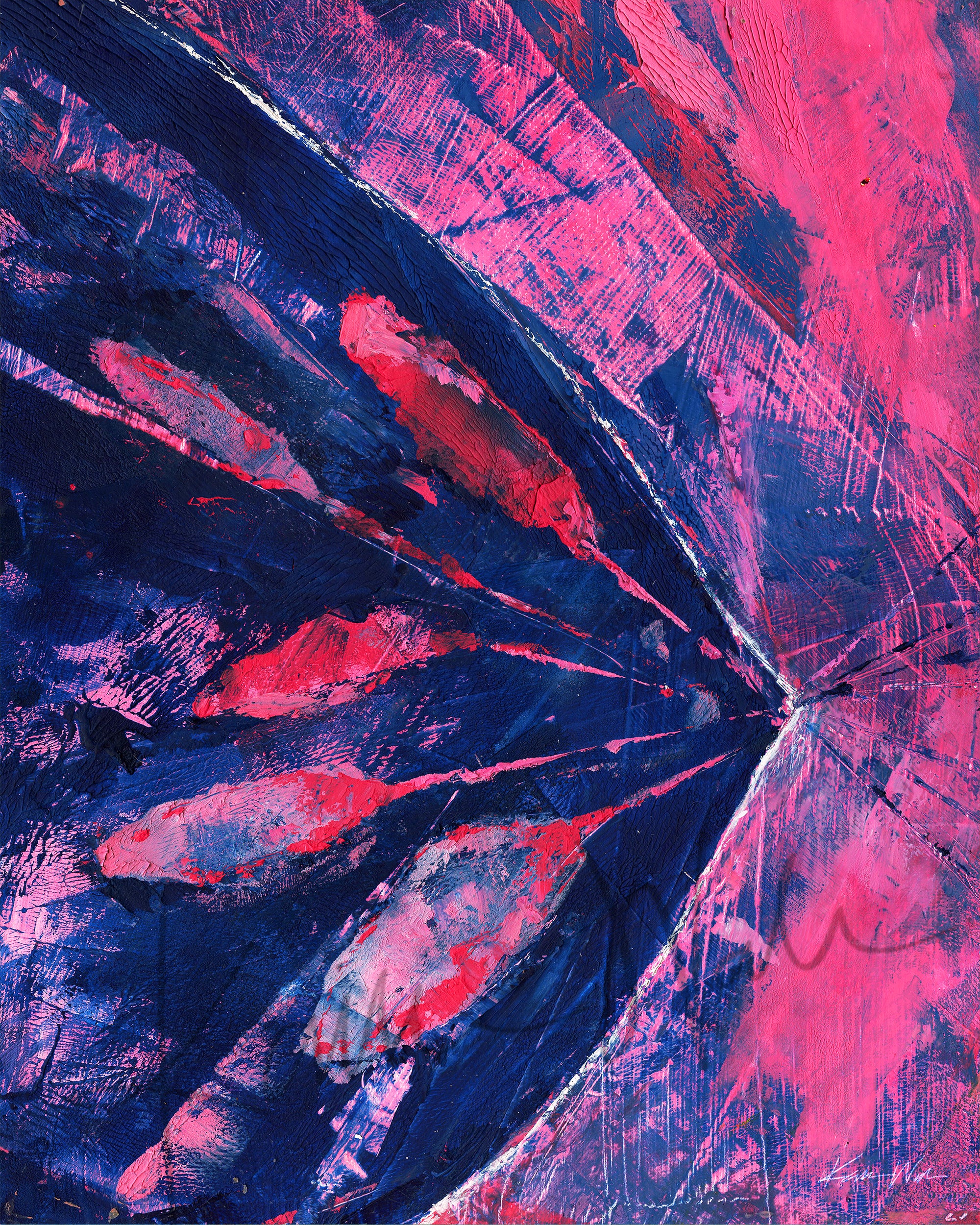 Expressing Cold Wax Print