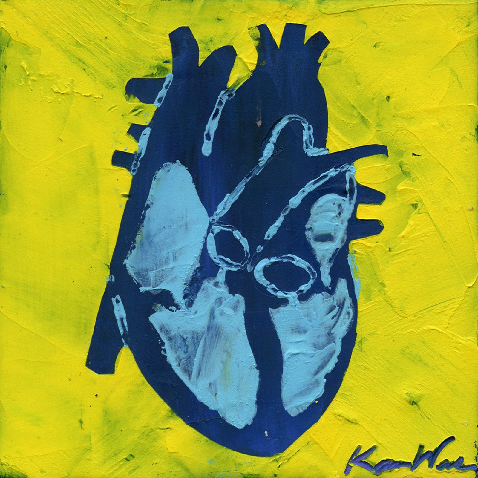 Heart Anatomy Desktop Art - Acrylic Framed Mini Print - Lyon Road Art