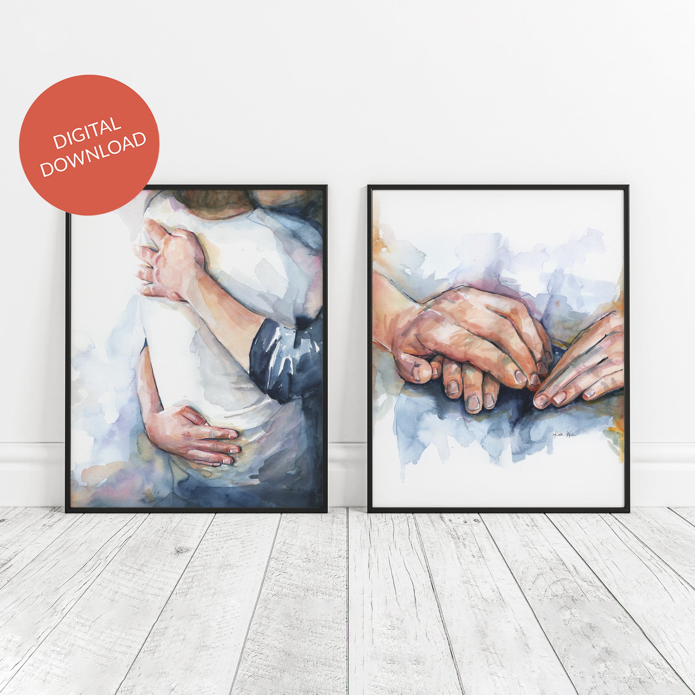 Hug and Holding Hands Set DIGITAL DOWNLOAD