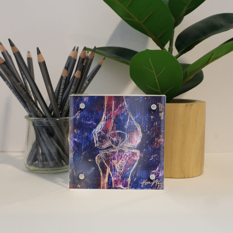 Bones and Joints Desktop Anatomy Art - Acrylic Framed Mini Print - Lyon Road Art