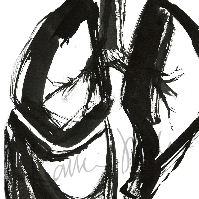 close up of lung anatomy art painting