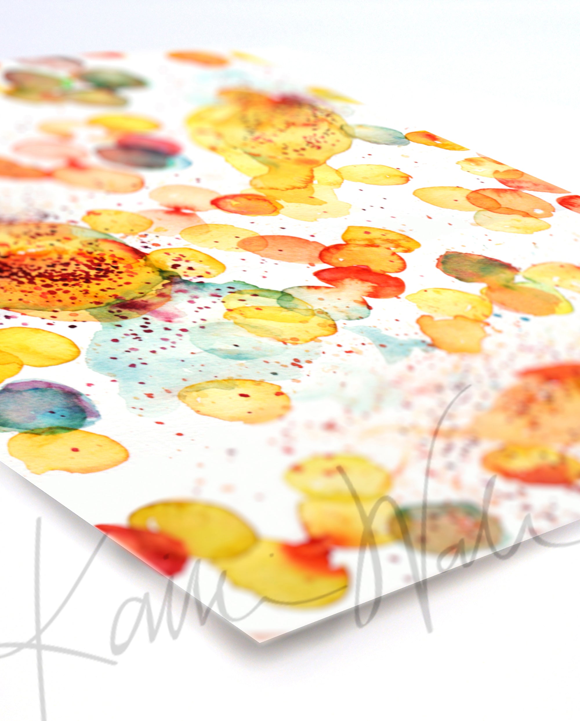 Degranulating Mast Cells Watercolor Print - Lyon Road Art