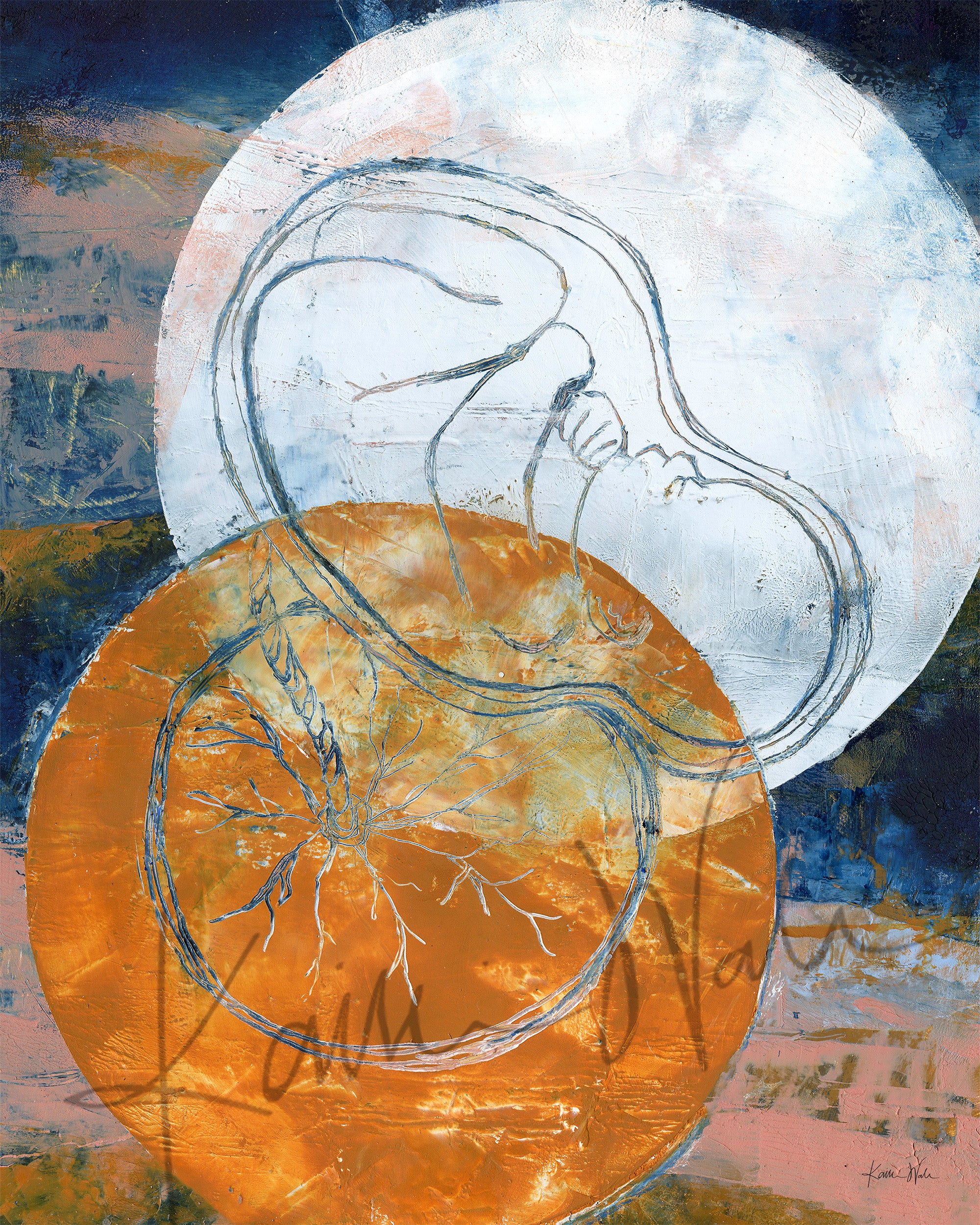 New Phase Mother OBGYN Watercolor DIGITAL DOWNLOAD