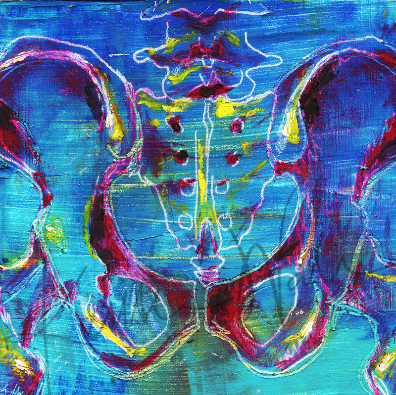 Bones and Joints Desktop Anatomy Art - Acrylic Framed Mini Print - Lyon Road Art