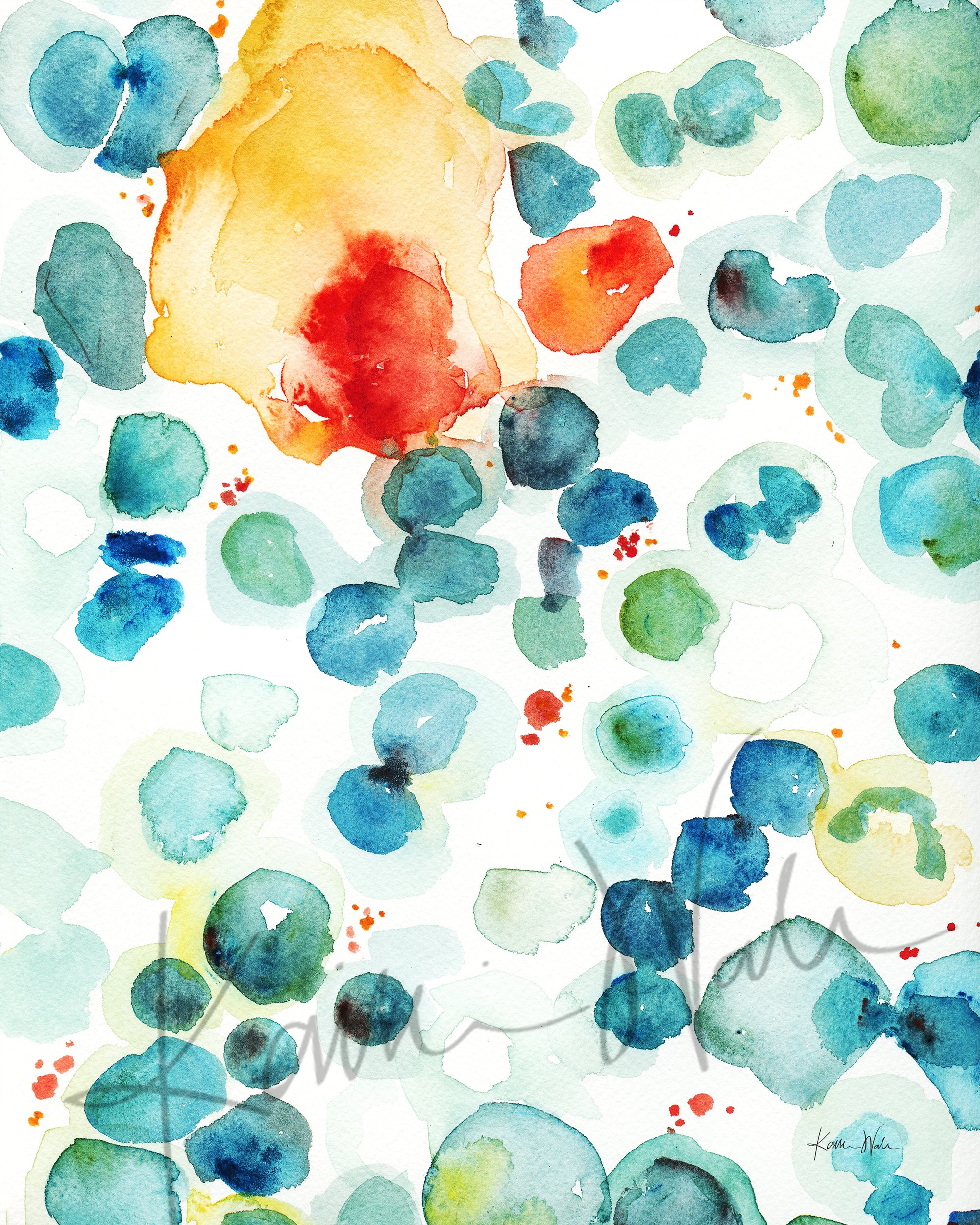 Plasma Watercolor Print - Lyon Road Art