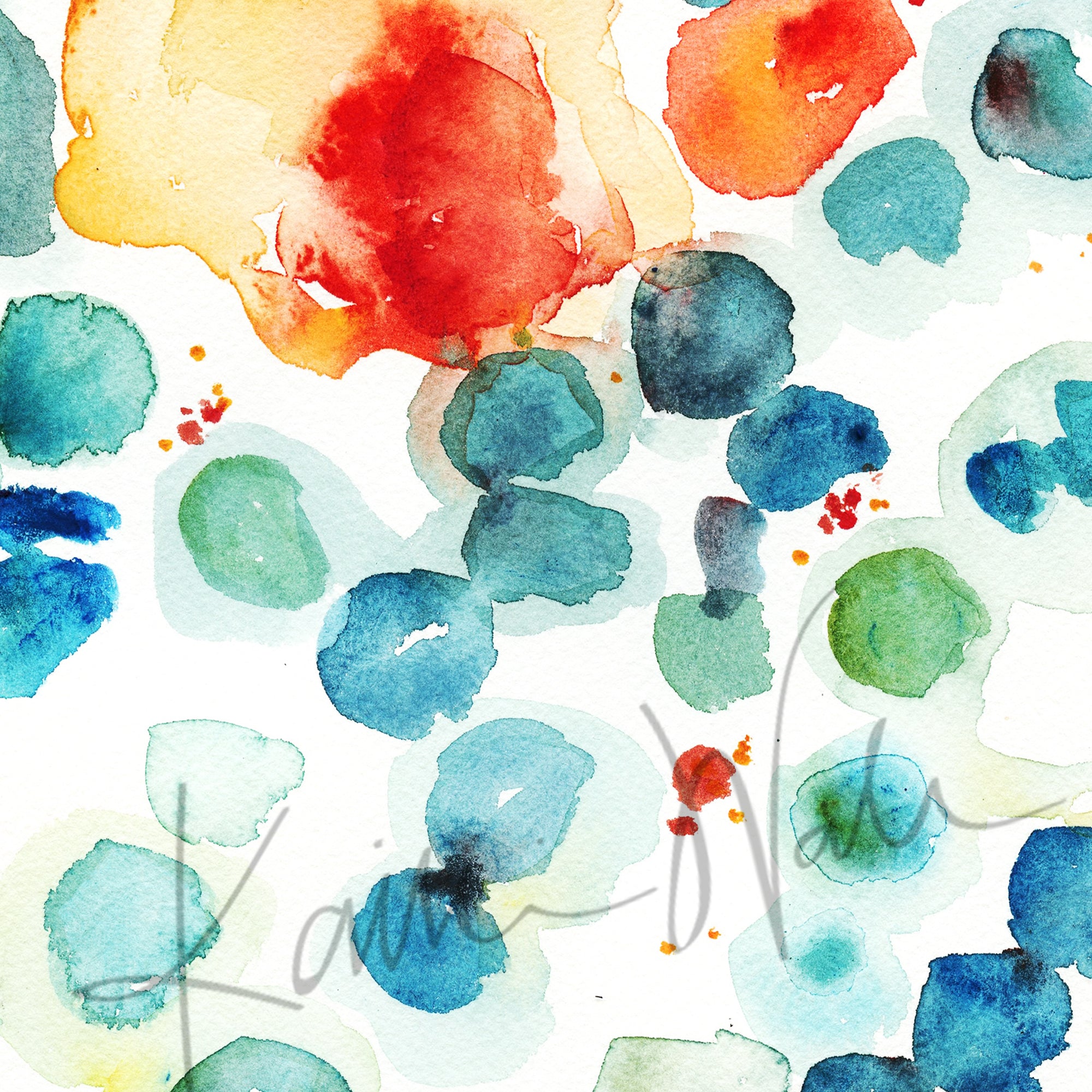 Plasma Watercolor Print - Lyon Road Art