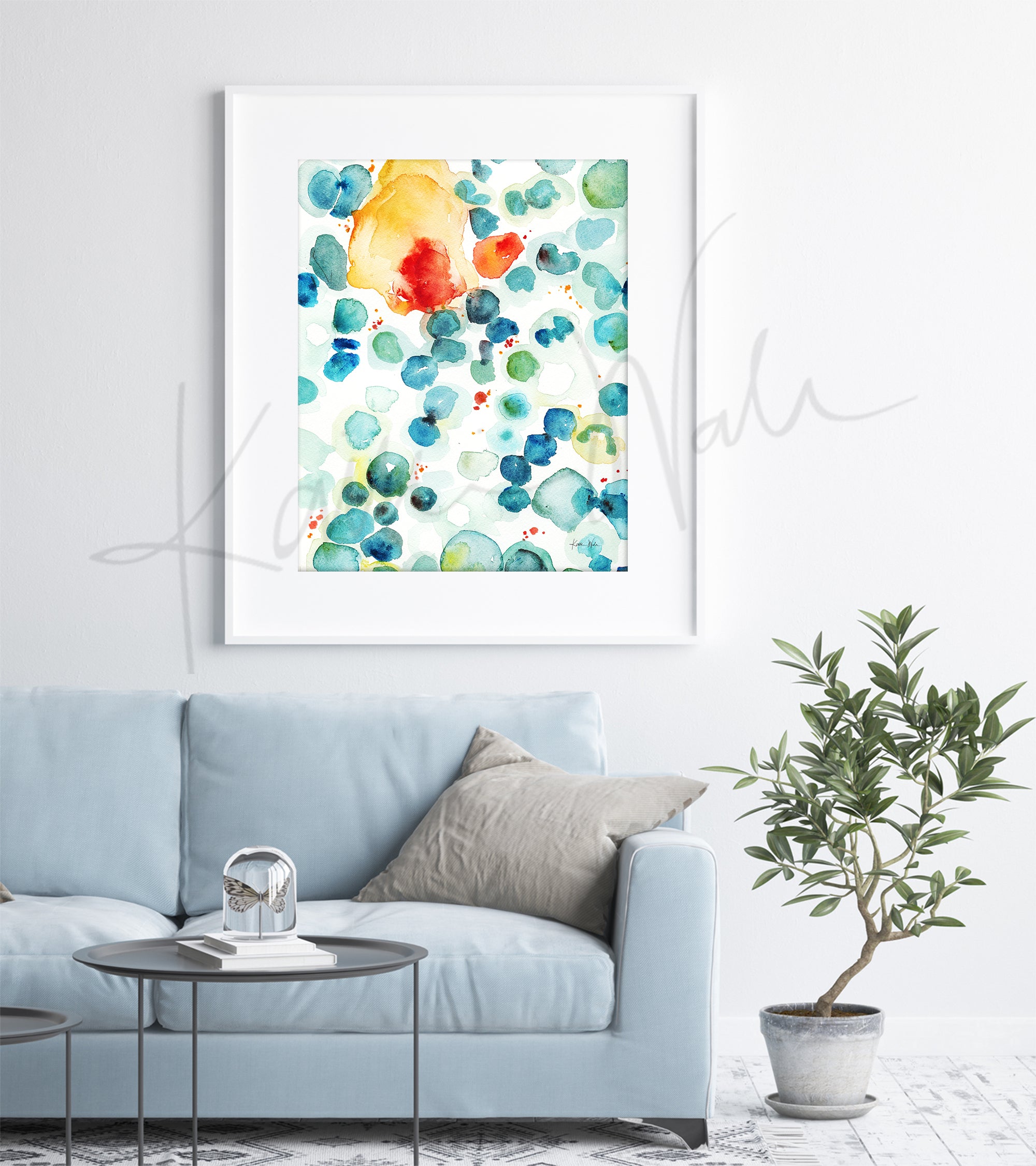 Plasma Watercolor Print - Lyon Road Art