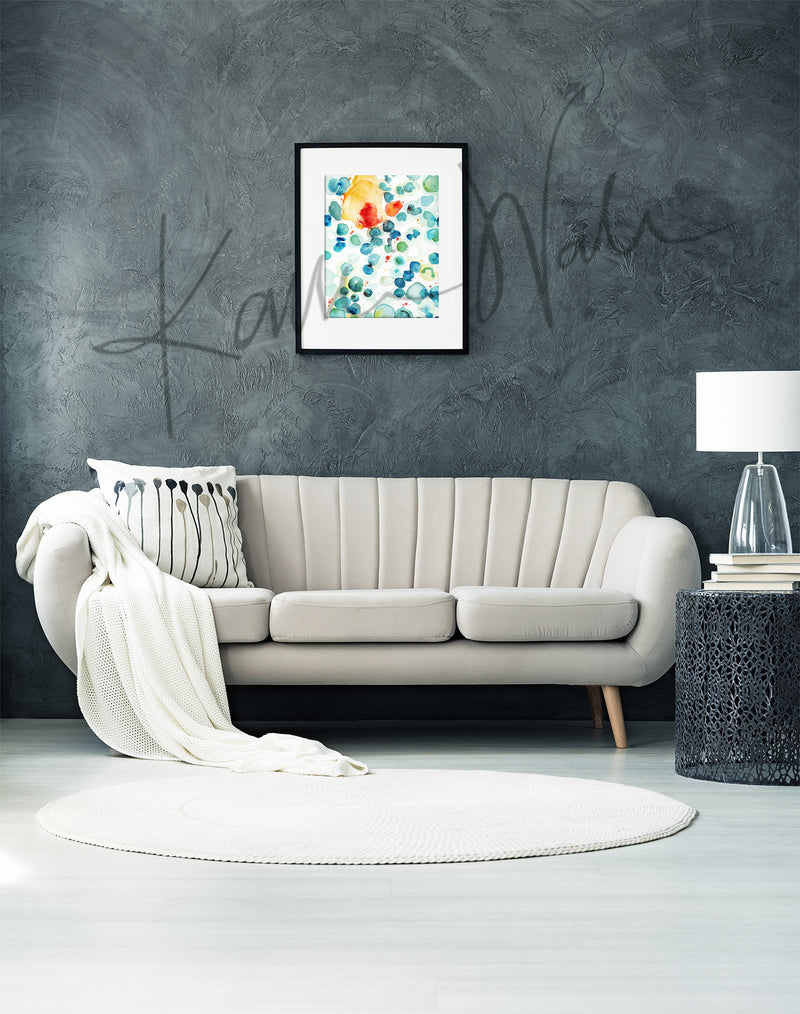 Plasma Watercolor Print - Lyon Road Art