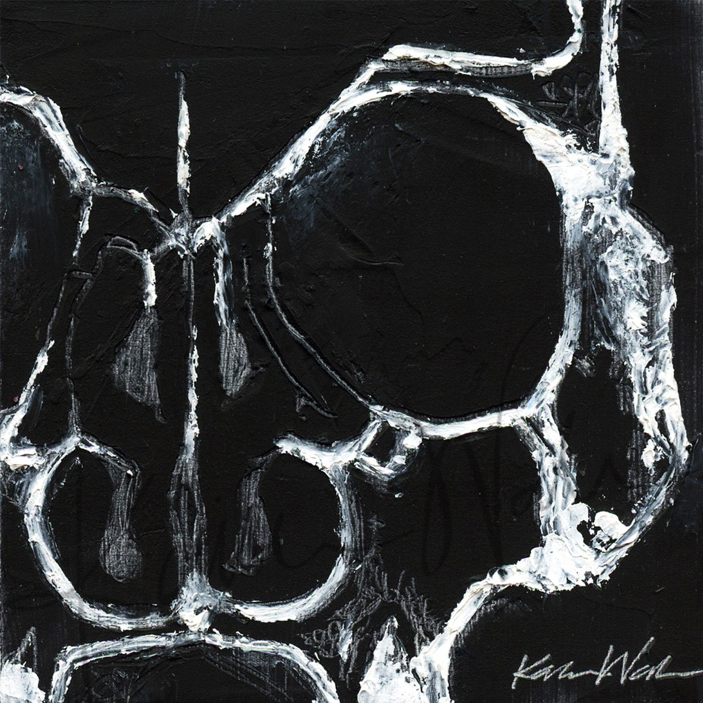 Skull Desktop Anatomy Art - Acrylic Framed Mini Print - Lyon Road Art