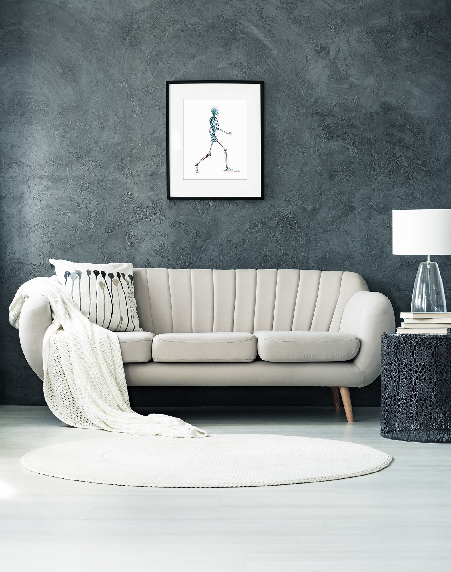 Skeletal System Watercolor Print - Lyon Road Art