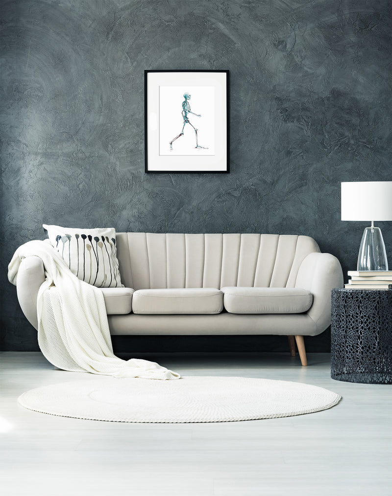 Skeletal System Watercolor Print - Lyon Road Art