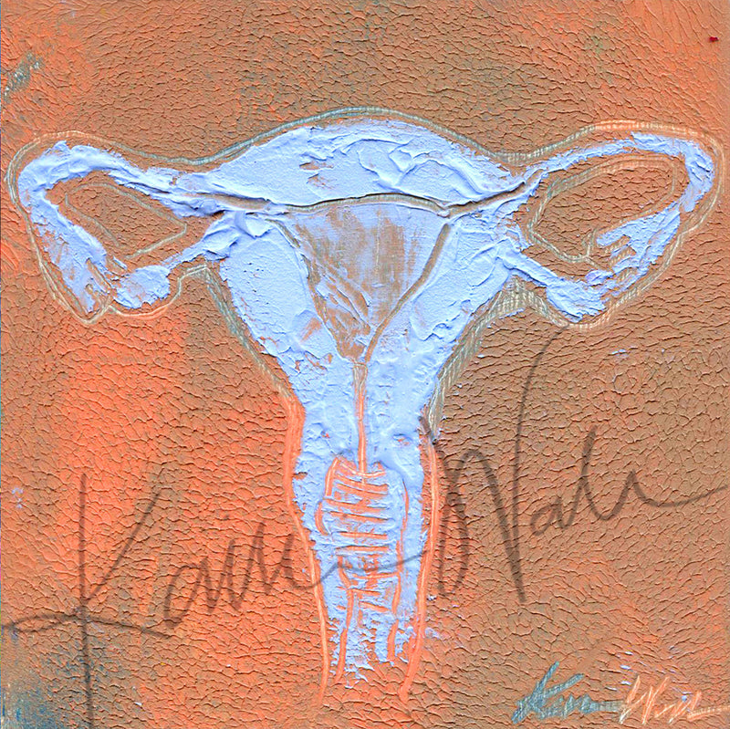 Female Anatomy Desktop Art - Acrylic Framed Mini Print - Lyon Road Art