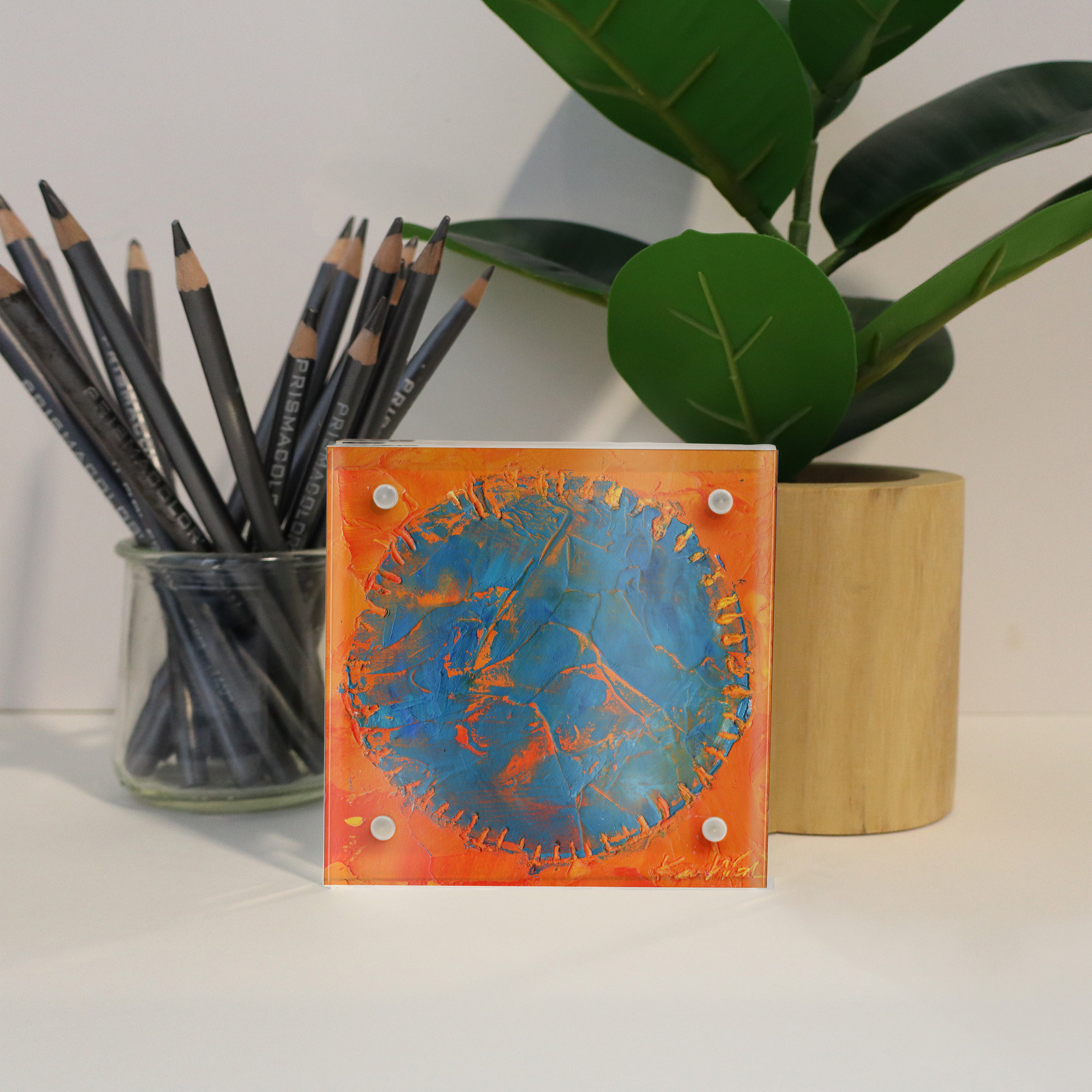 Microbiology Desktop Anatomy Art - Acrylic Framed Mini Print - Lyon Road Art