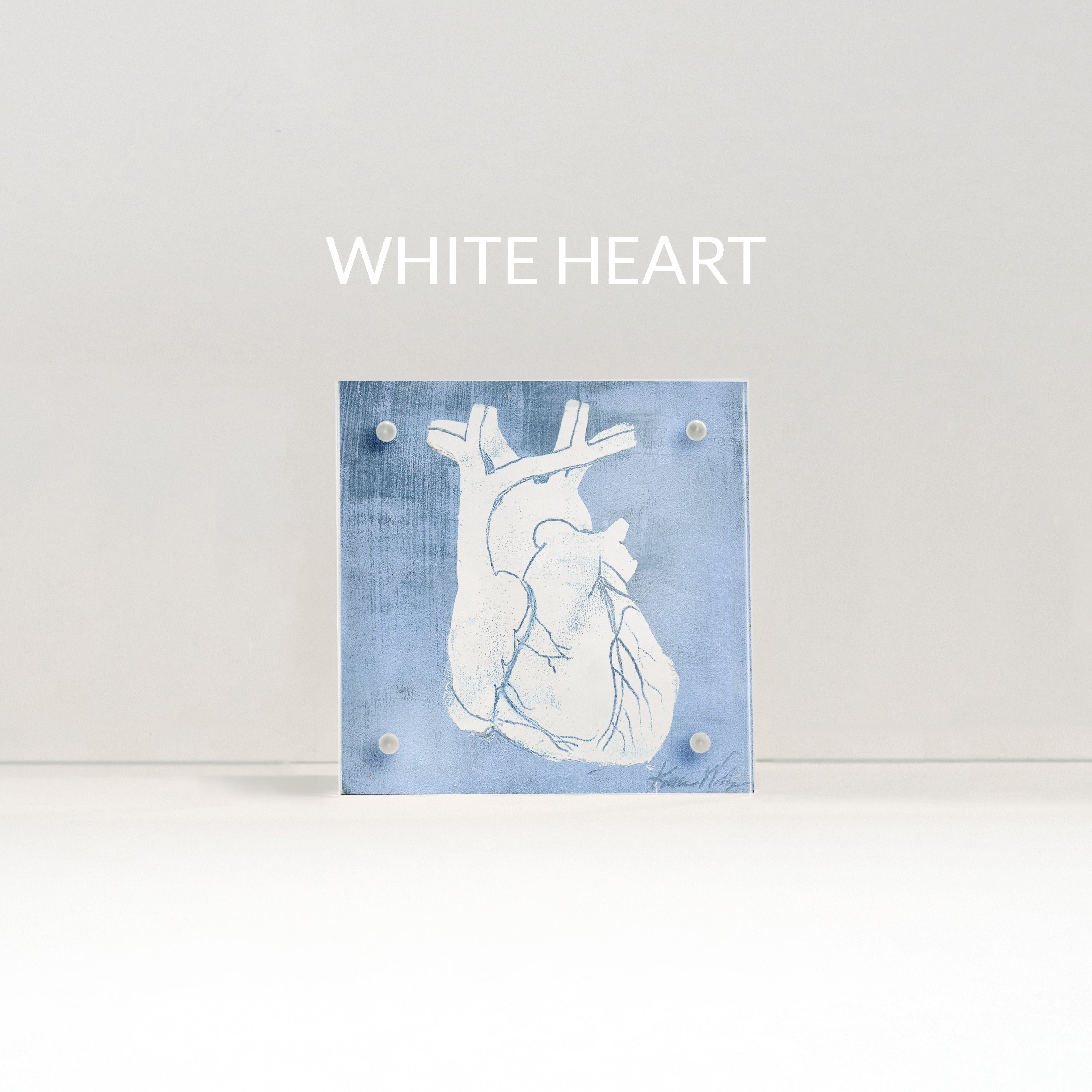Heart Anatomy Desktop Art - Acrylic Framed Mini Print - Lyon Road Art