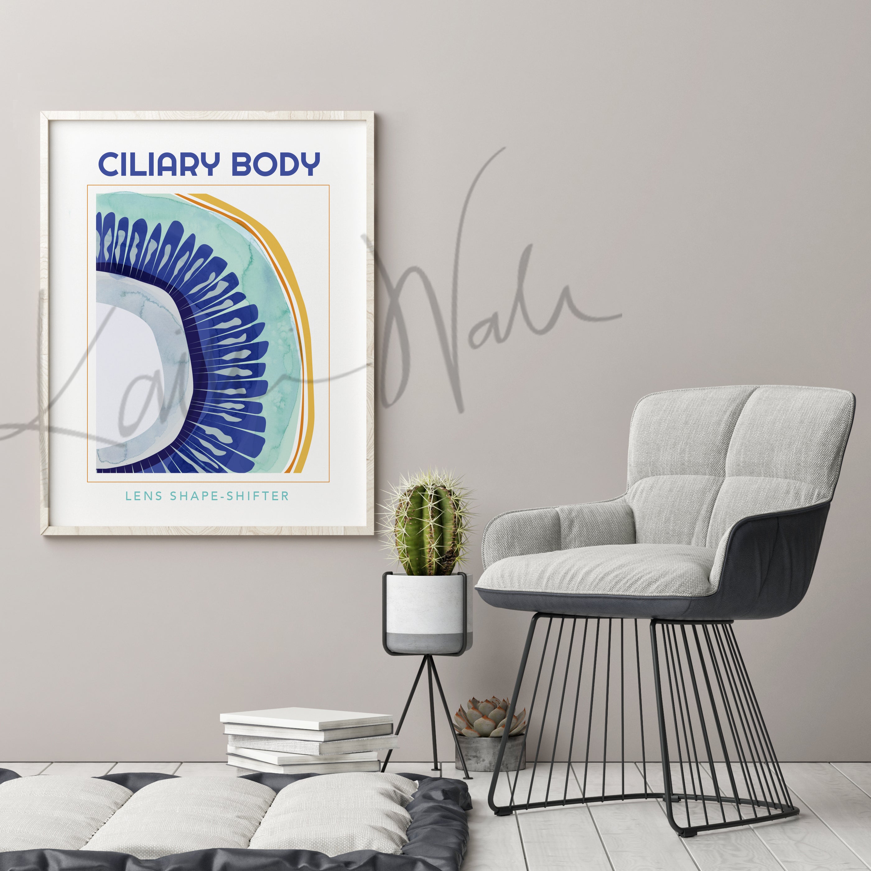 Ciliary Body Poster - LIMITED EDITION DIGITAL DOWNLOAD - Lyon Road Art
