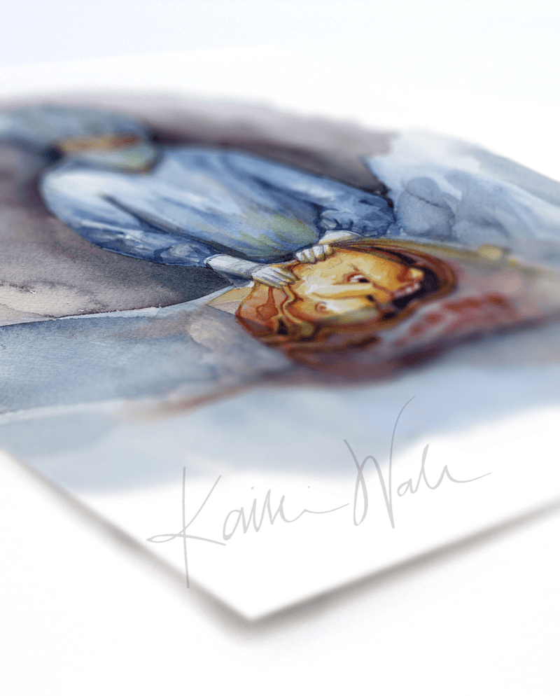 Prepping Print Watercolor