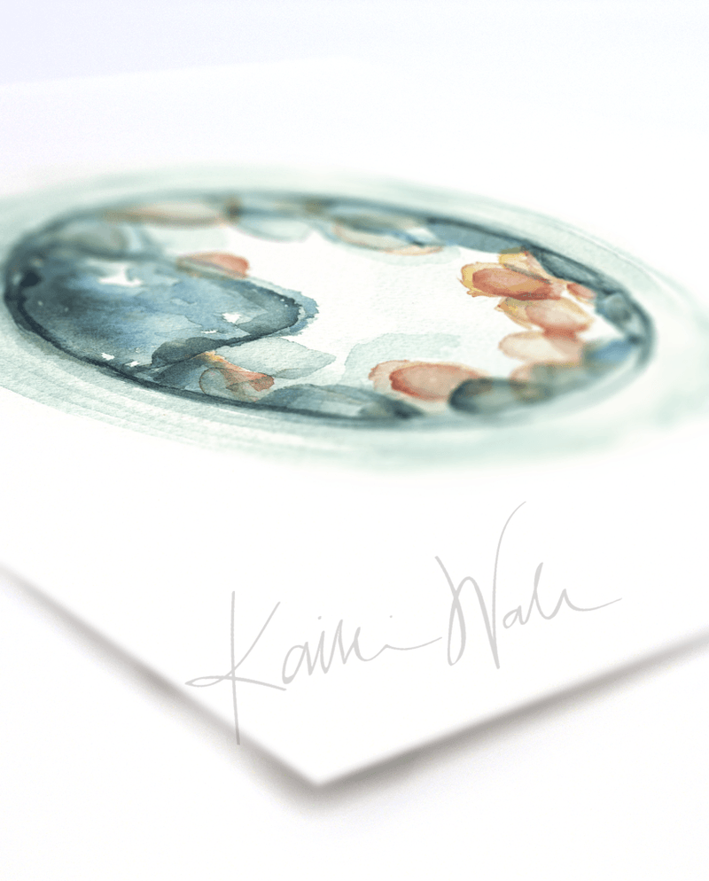 Embryo Set Of 3 Watercolor Prints Print
