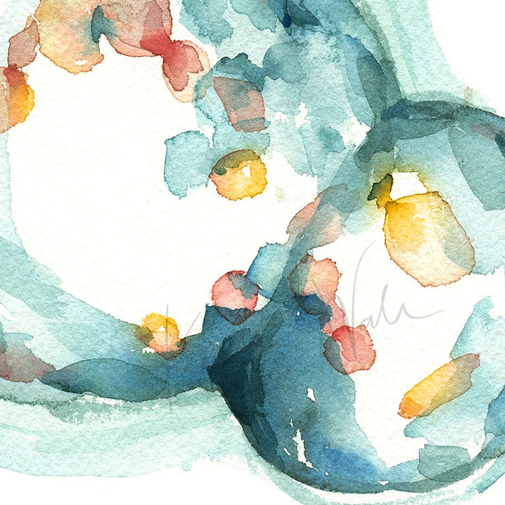 Embryo Set Of 3 Watercolor Prints Print