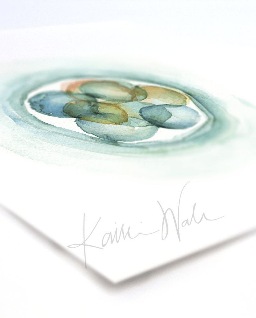 Embryo Set Of 3 Watercolor Prints Print