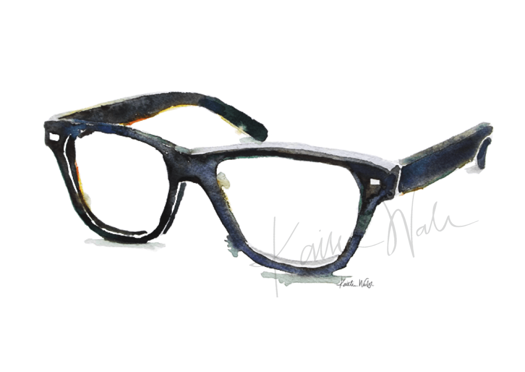 Spectacles Print Watercolor