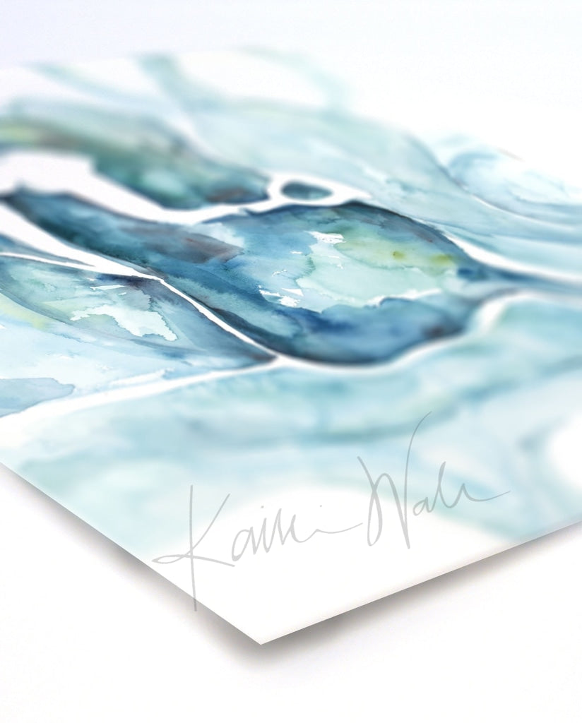 Middle Ear Print Watercolor