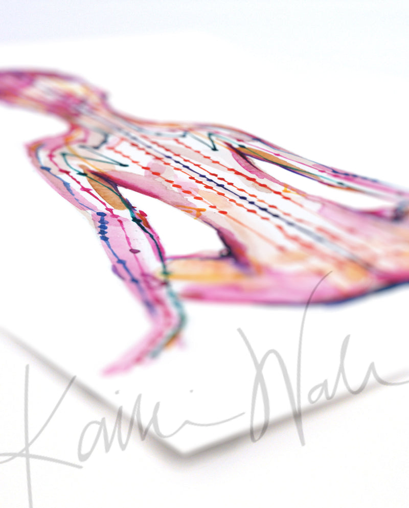 Meridians of the Body Watercolor Print Set - Lyon Road Art