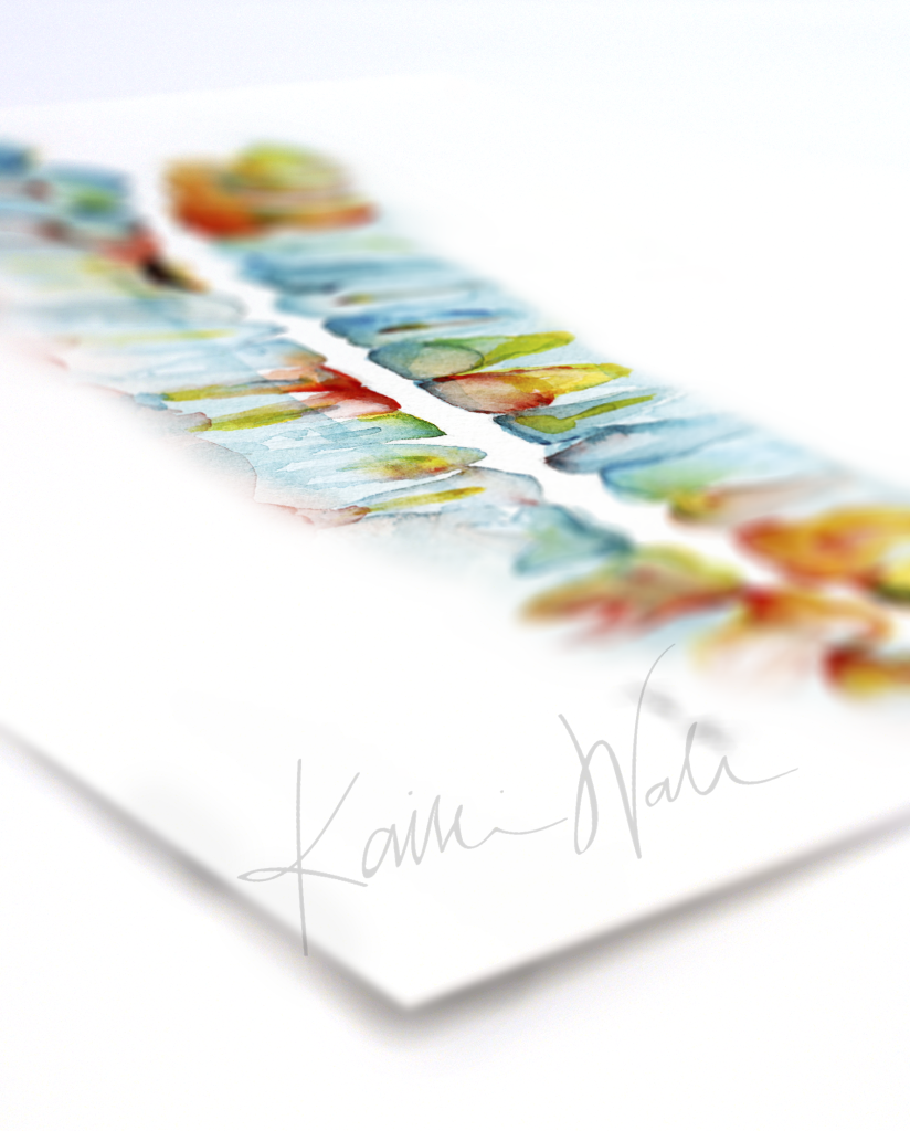 Abstract Pan X Ray Print Watercolor