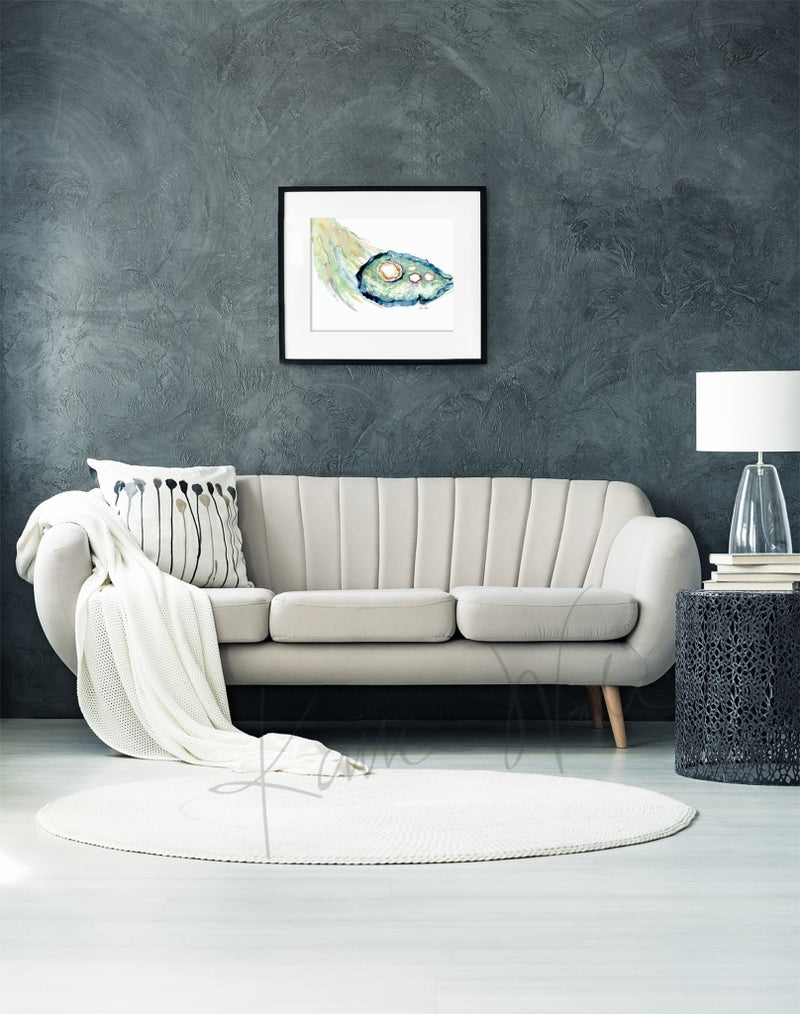 Ovary And Fimbriae Watercolor Print